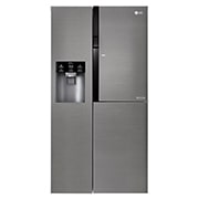 LG Réfrigérateur Américain | 606L | Compresseur linéaire | Total No Frost | Smart Diagnosis | Moist Balance Crisper | Door in Door ® | F, LG GSJ360DIDV